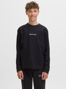 Jack & Jones hosszú ujjú póló Ifjúsági -Black - 12284055