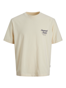Jack & Jones Camiseta Junior -Antique White - 12284057