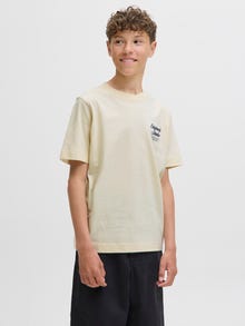 Jack & Jones Camiseta Junior -Antique White - 12284057