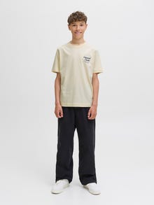 Jack & Jones Camiseta Junior -Antique White - 12284057