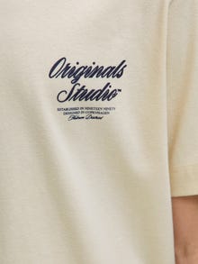 Jack & Jones Camiseta Junior -Antique White - 12284057