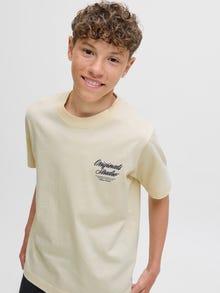Jack & Jones Camiseta Junior -Antique White - 12284057