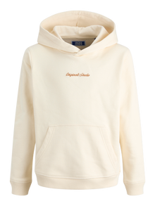 Jack & Jones Hoodie Junior -Antique White - 12284062