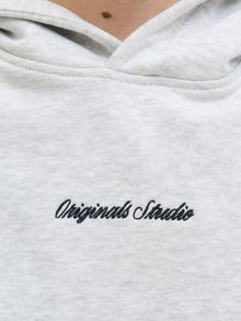 Jack & Jones Hoodie Junior -White Melange - 12284062