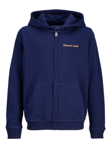 Jack & Jones Hoodie Junior -Ocean Cavern - 12284068