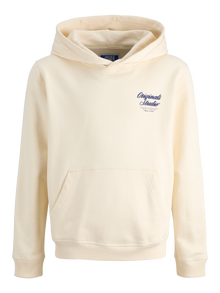 Jack & Jones Hoodie Junior -Antique White - 12284069