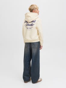 Jack & Jones Sweat à capuche Junior -Antique White - 12284069