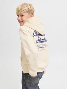 Jack & Jones Hoodie Junior -Antique White - 12284069