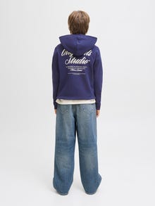 Jack & Jones Hoodie Junior -Ocean Cavern - 12284069