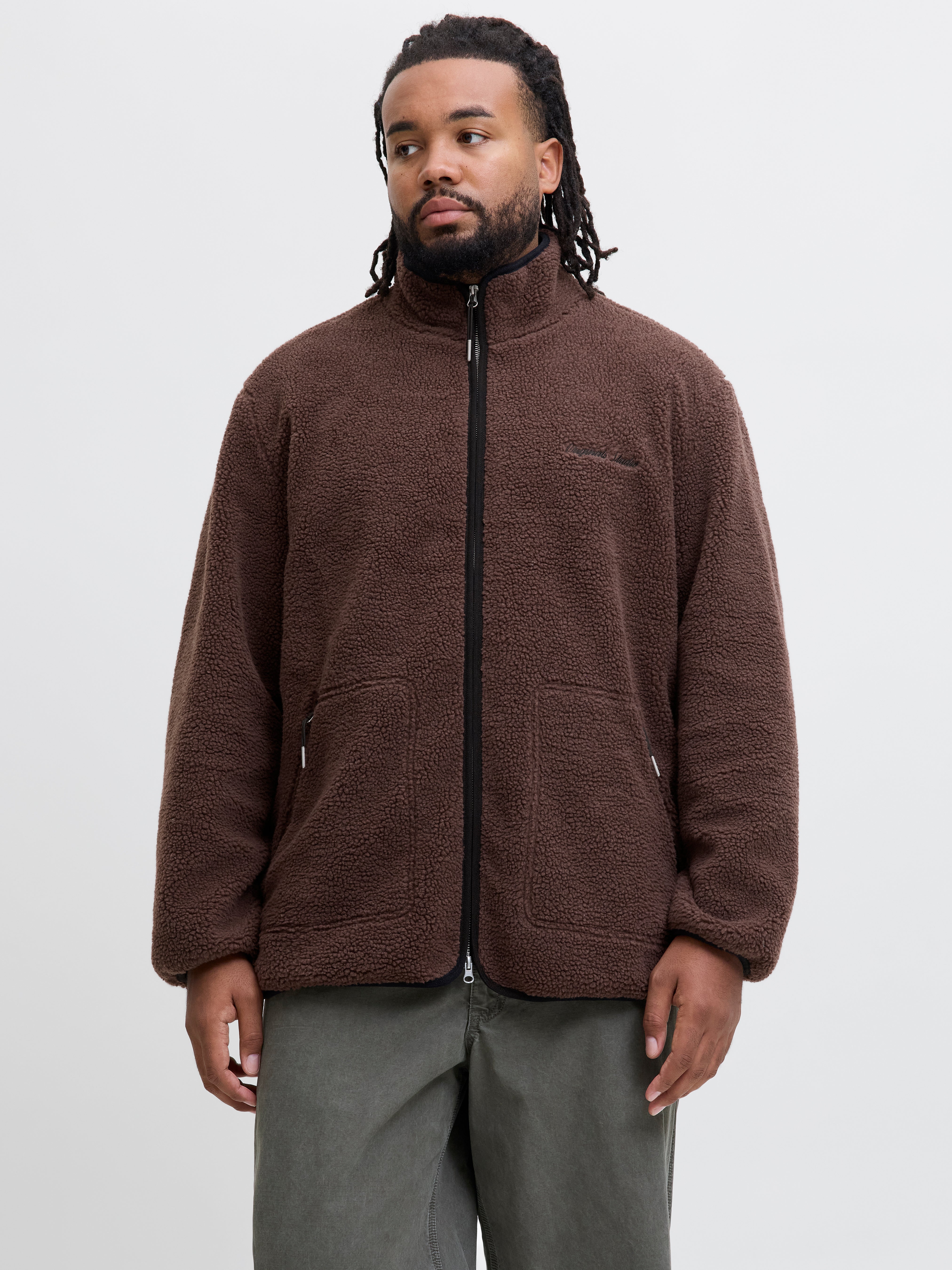 Thumbnail - Plus Size Teddyfell Jacke