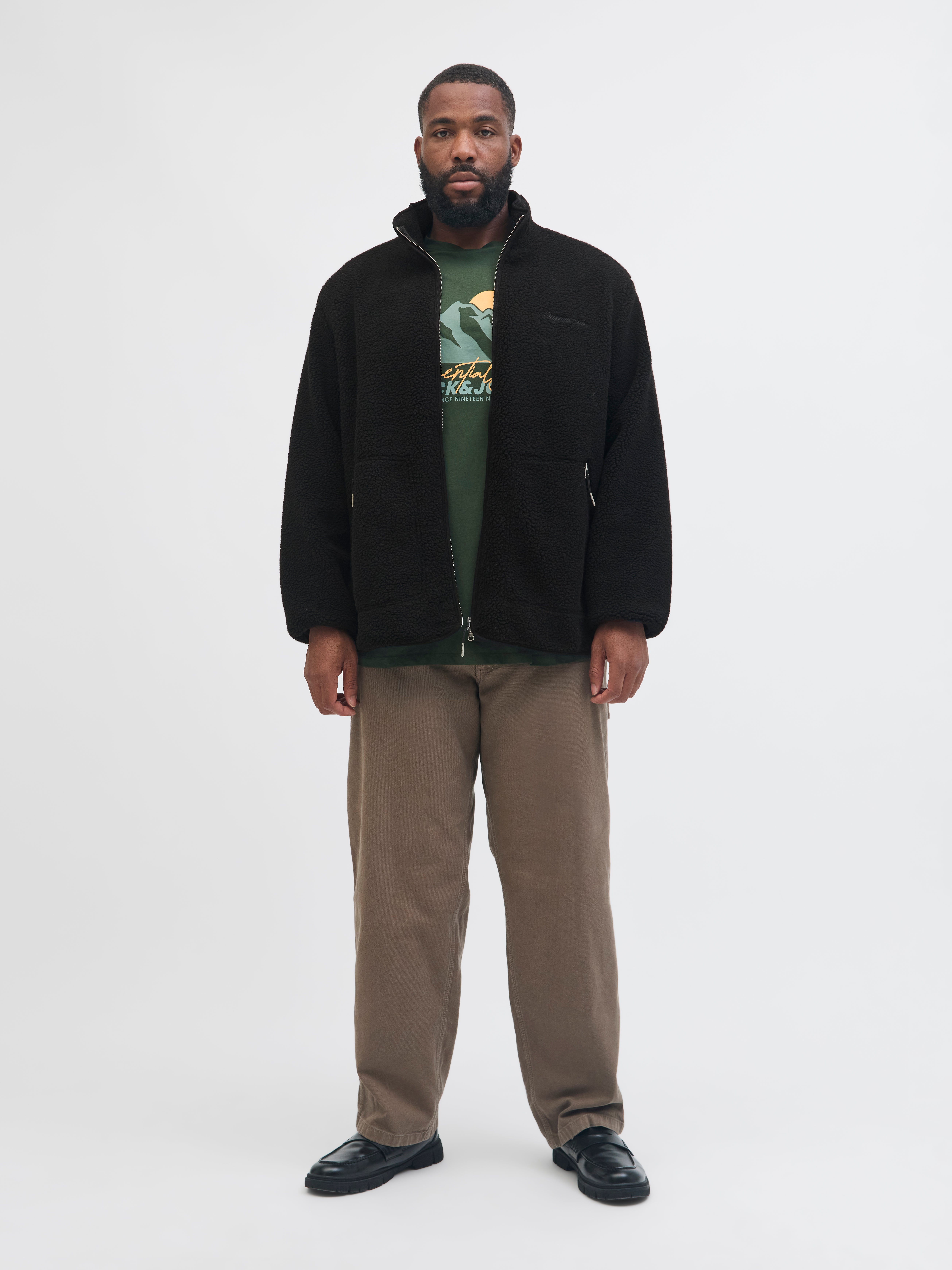 Thumbnail - Plus Size Teddyfell Jacke