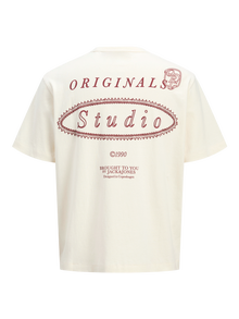 Jack & Jones T-shirt Junior -Antique White - 12284087