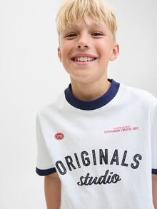 Jack & Jones T-shirt Junior -Bright White - 12284103