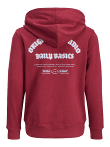 Jack & Jones Hoodie Junior -Tibetan Red - 12284109