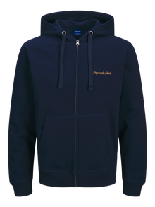 Jack & Jones Plus Size Hoodie -Ocean Cavern - 12284162