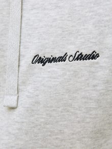 Jack & Jones Plus Size Kapuzenpullover -White Melange - 12284162