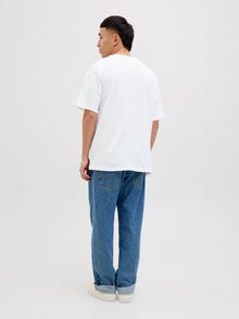 Jack & Jones 5-pack Enfärgat T-shirt -White - 12284199
