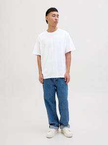 Jack & Jones 5-pack Enfärgat T-shirt -White - 12284199