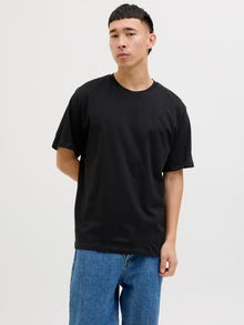 Jack & Jones 5-pack Enfärgat T-shirt -White - 12284199