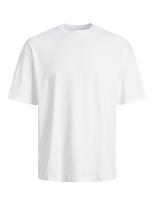 Jack & Jones 3-pak Ensfarvet T-shirt -White - 12284202