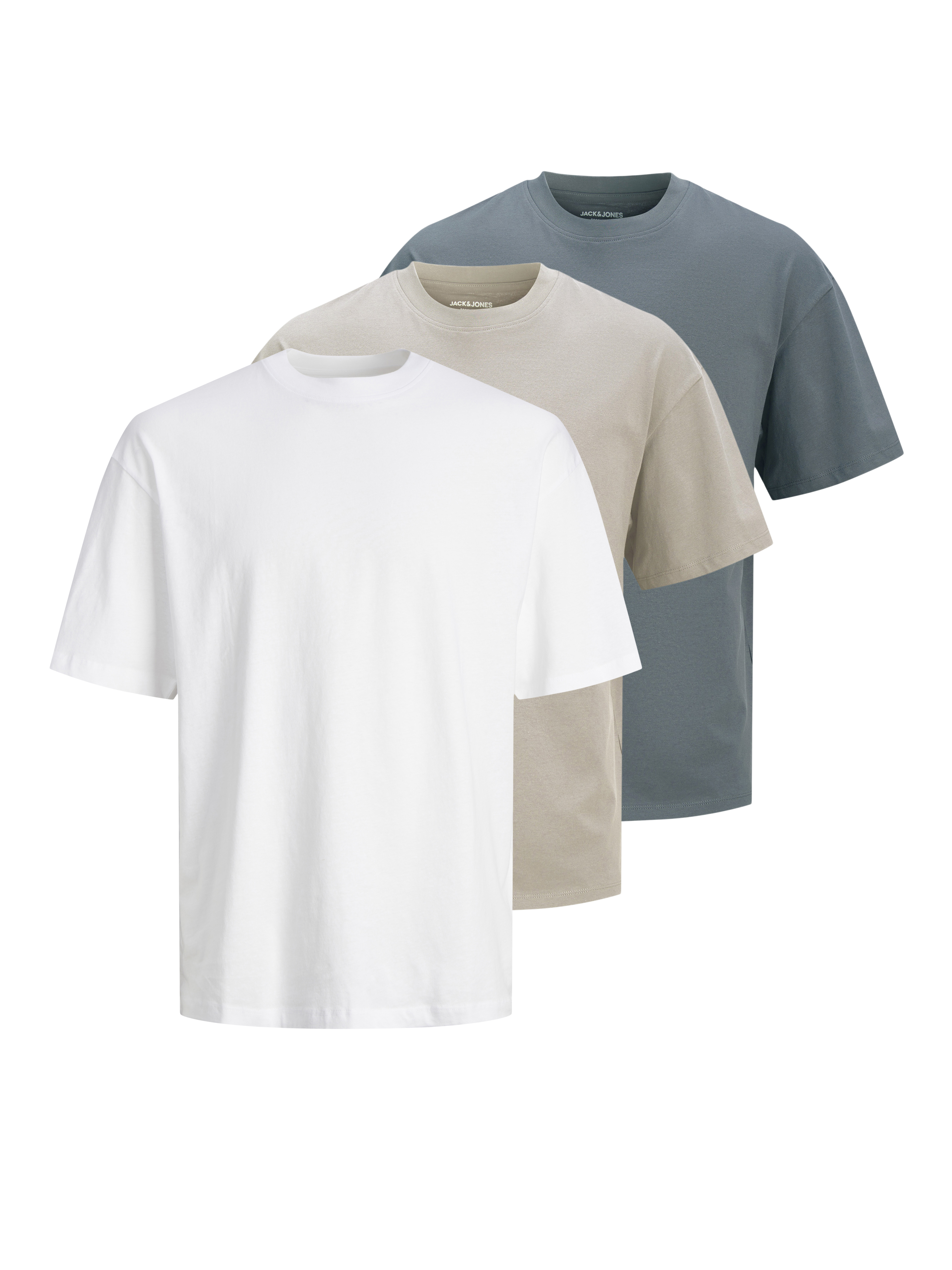 Thumbnail - 3er-pack Einfarbig T-shirt