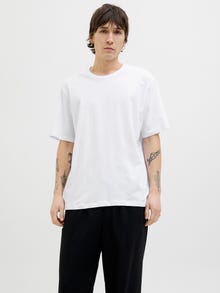 Jack & Jones Paquete de 7 Camiseta Liso -White - 12284203