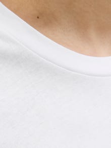 Jack & Jones Paquete de 7 Camiseta Liso -White - 12284203