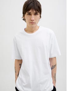 Jack & Jones Paquete de 7 Camiseta Liso -White - 12284203