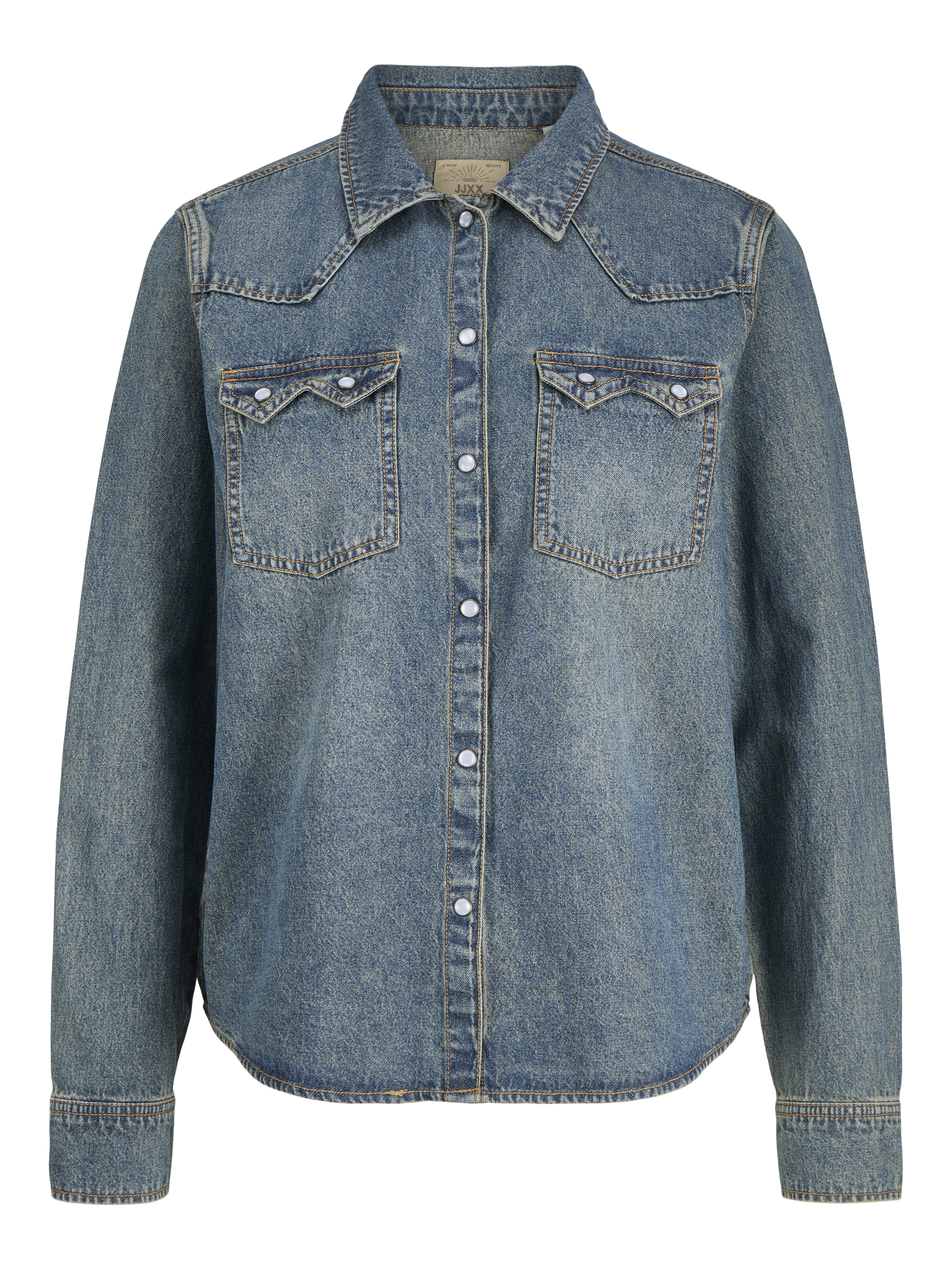 JXJULES Denim Shirt | Medium Blue | JJXX® JXJULES Denim Shirt | Medium Blue | JJXX®
