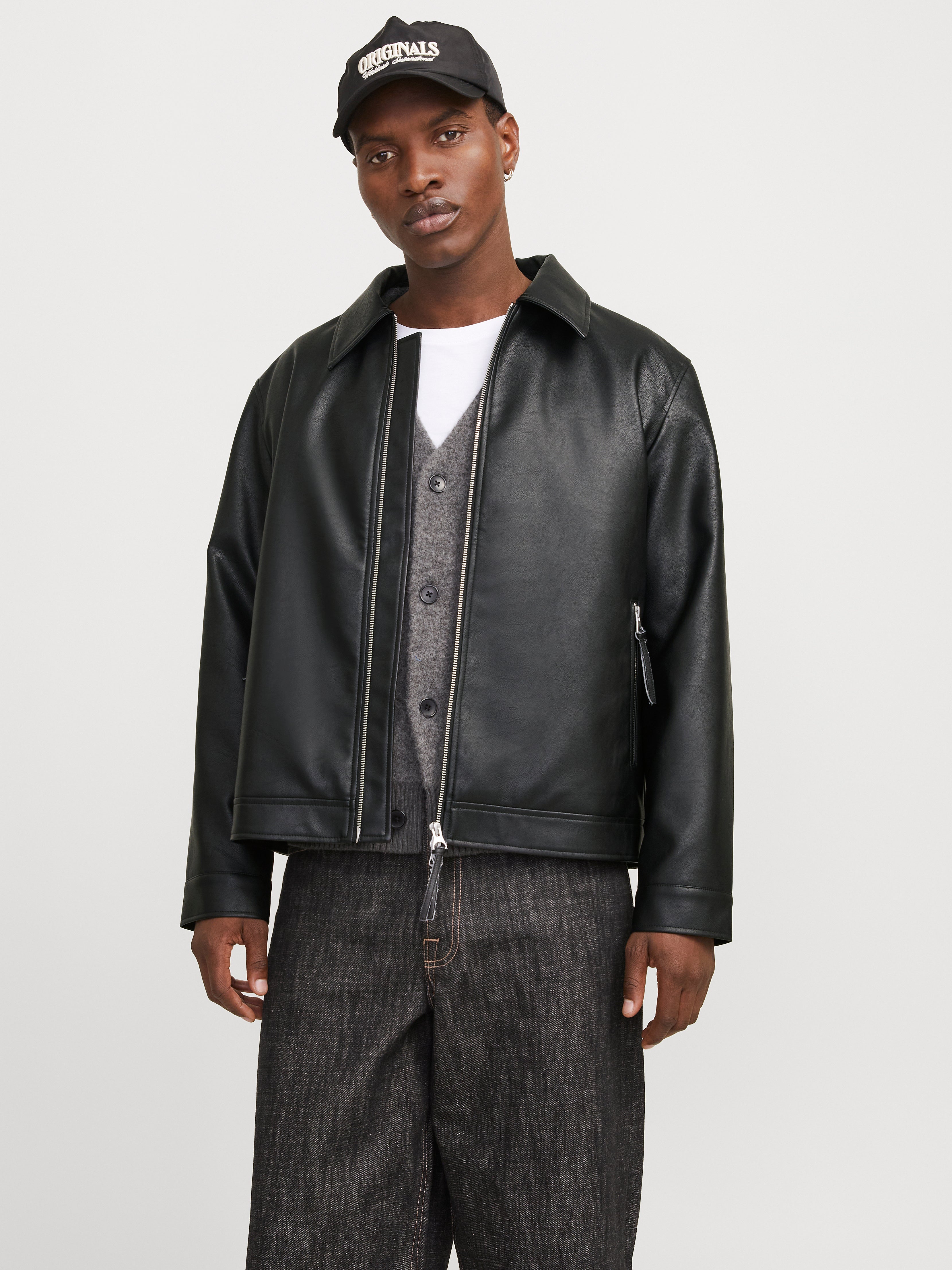 Kunstlederjacke