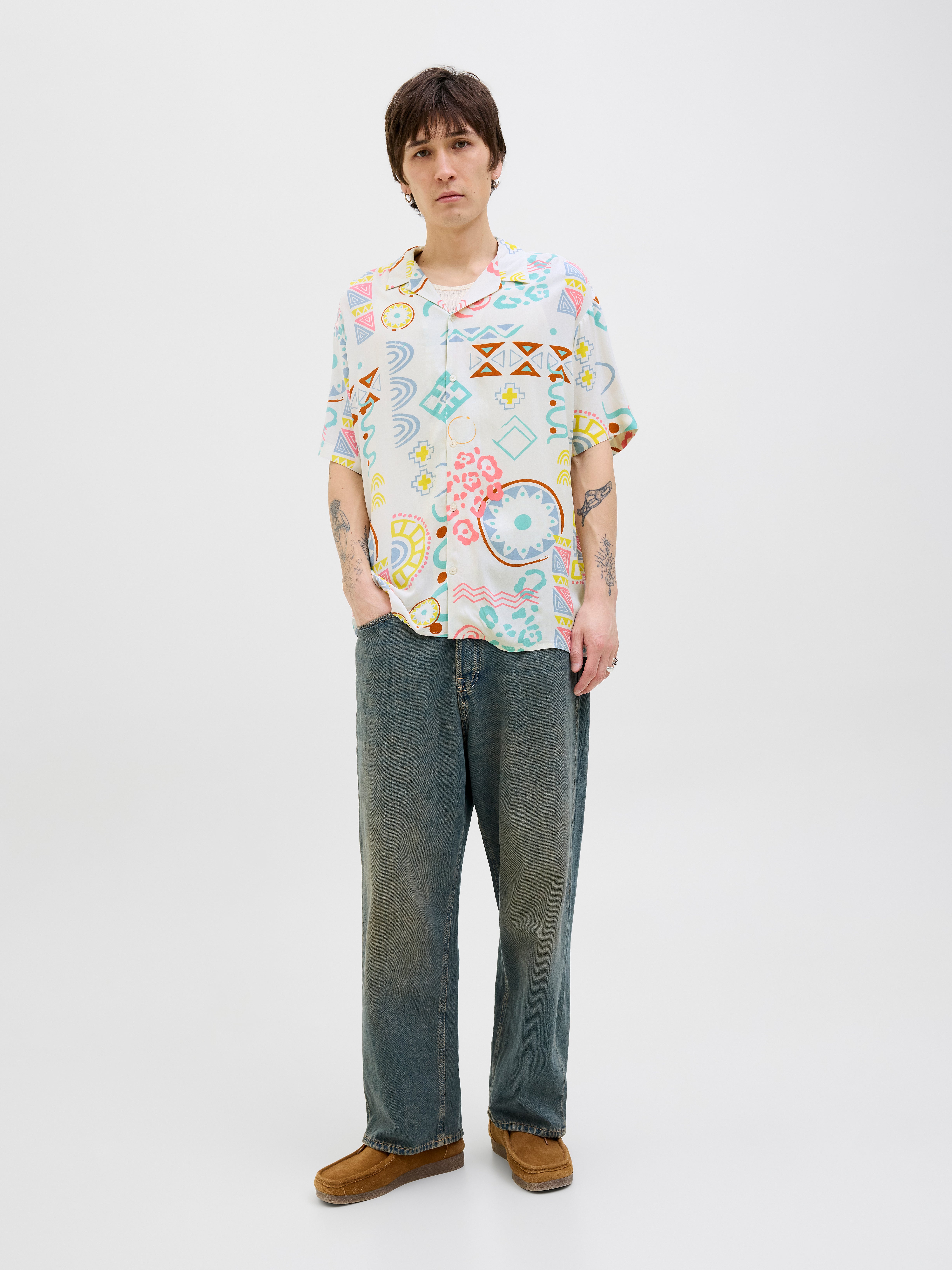 Thumbnail - Relaxed Fit Hawaii-hemd