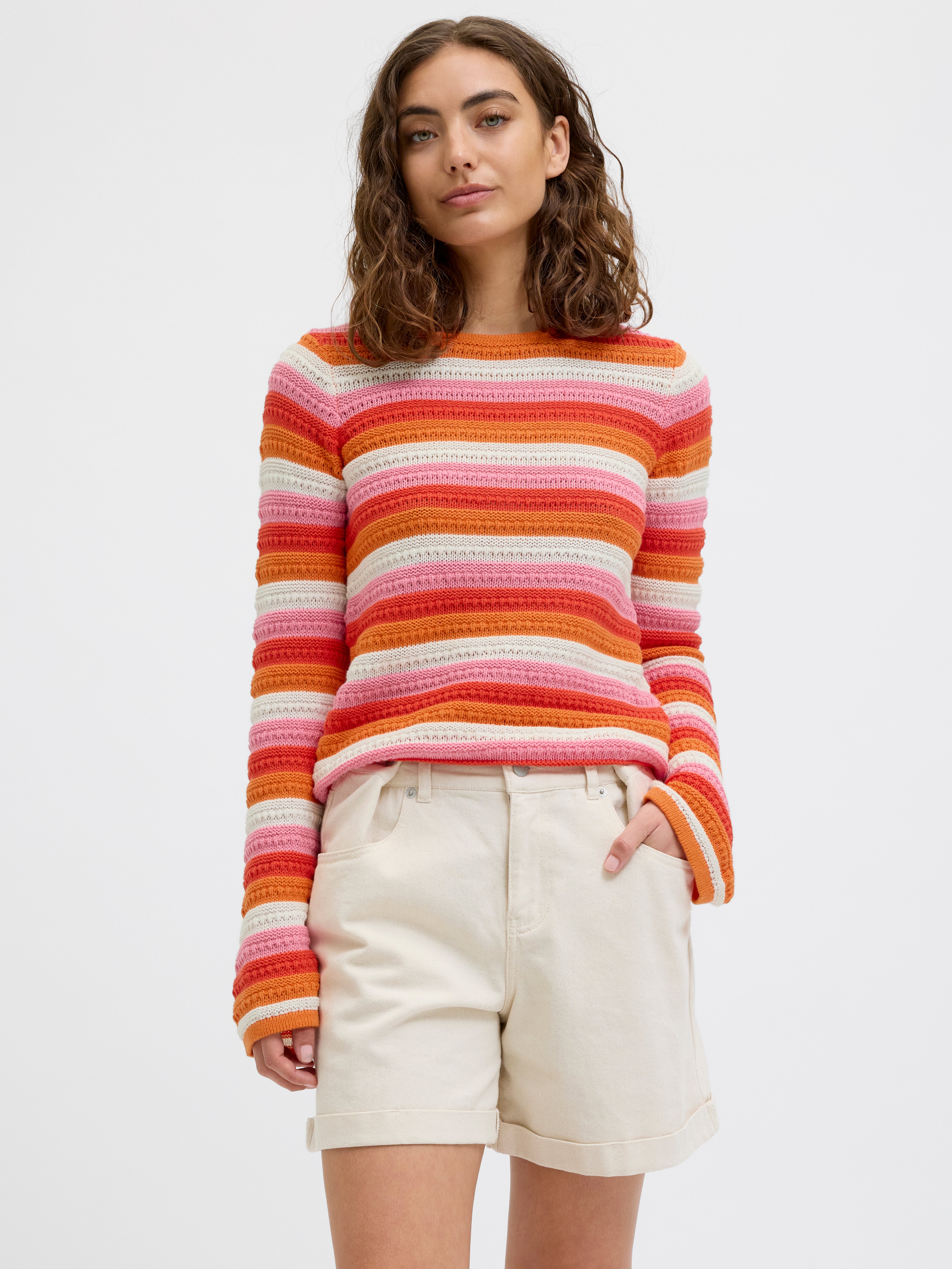 JXRORY Knitted top | Medium Orange | JJXX®