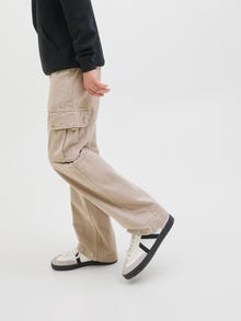 Jack & Jones Pantalon à jambe large Junior -Plaza Taupe - 12284554