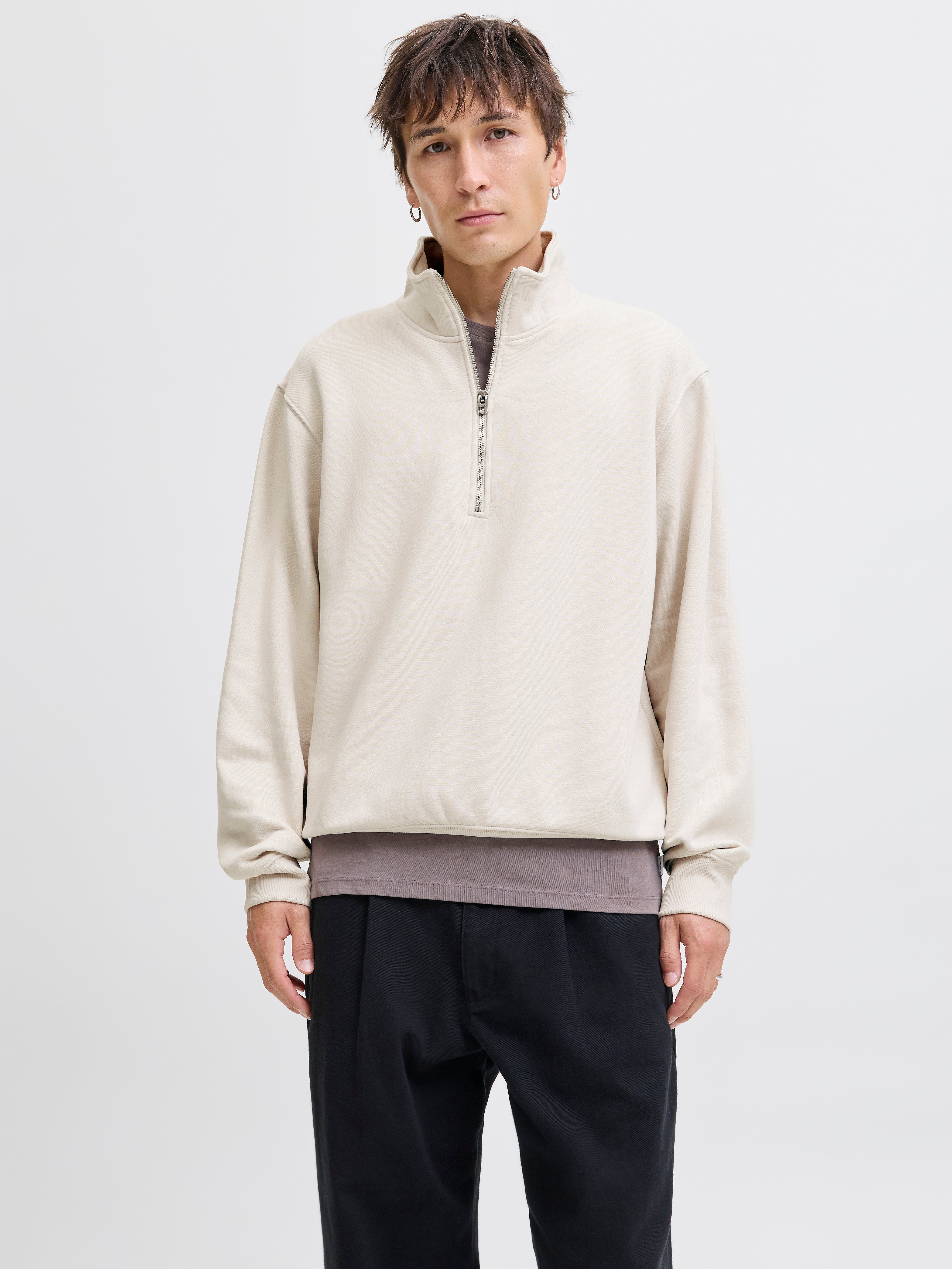 Einfarbig Sweatshirt