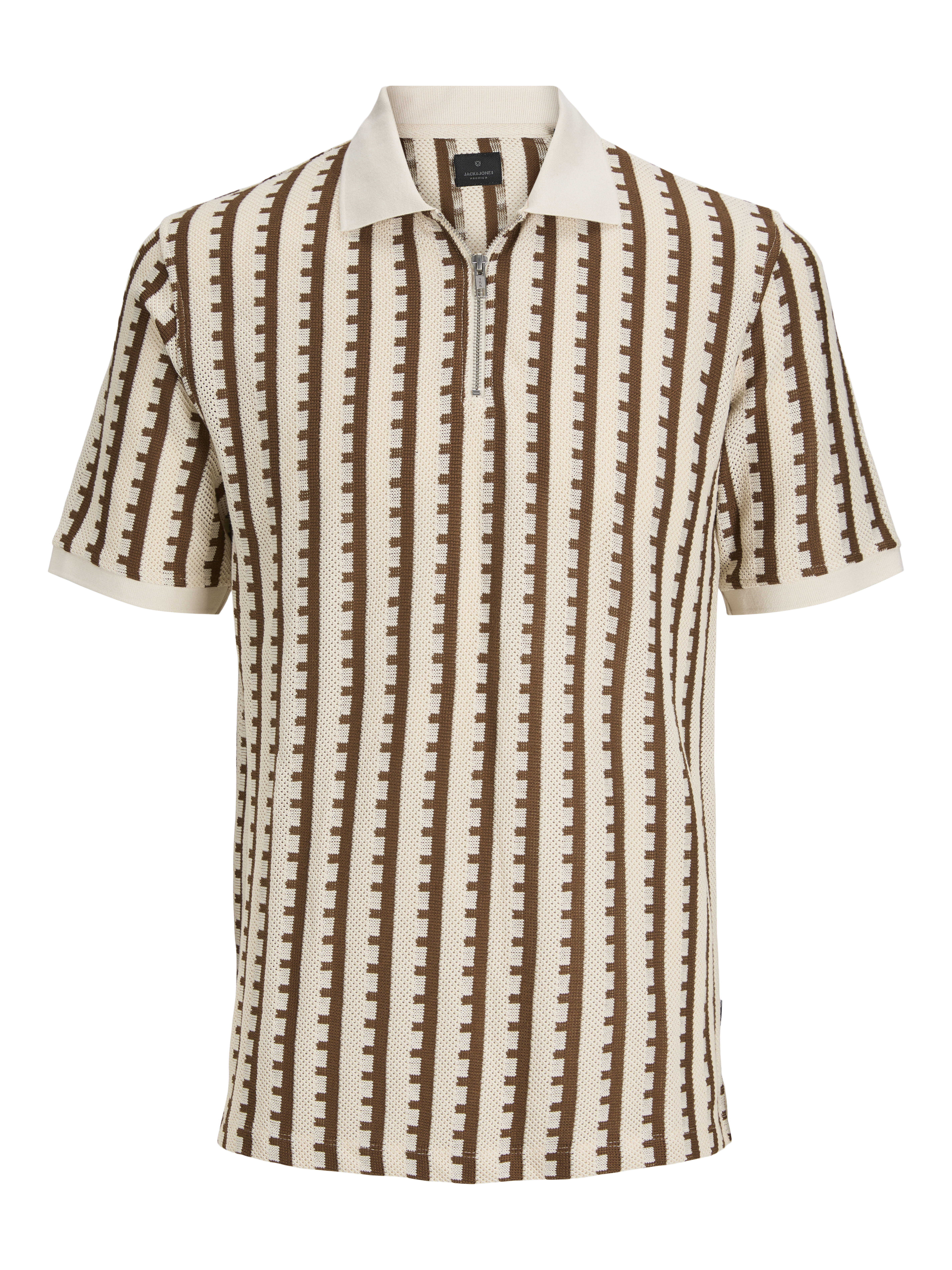 Thumbnail - Plus Size Gestreift Poloshirt