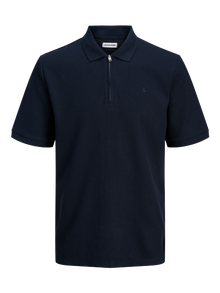 Jack & Jones ПЛУС Једнобојно Поло -Navy Blazer - 12284618