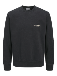 Jack & Jones Plus Size Tryck Sweatshirt -Black - 12284626
