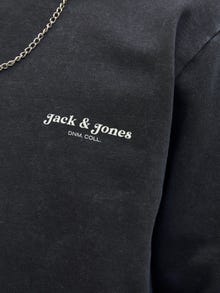 Jack & Jones Plus Size Tryck Sweatshirt -Black - 12284626