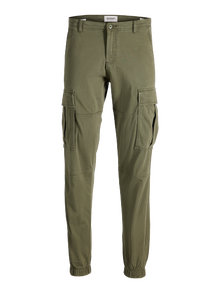 Jack & Jones Laisvas kirpimas Cargo kelnės -Olive Night - 12284659
