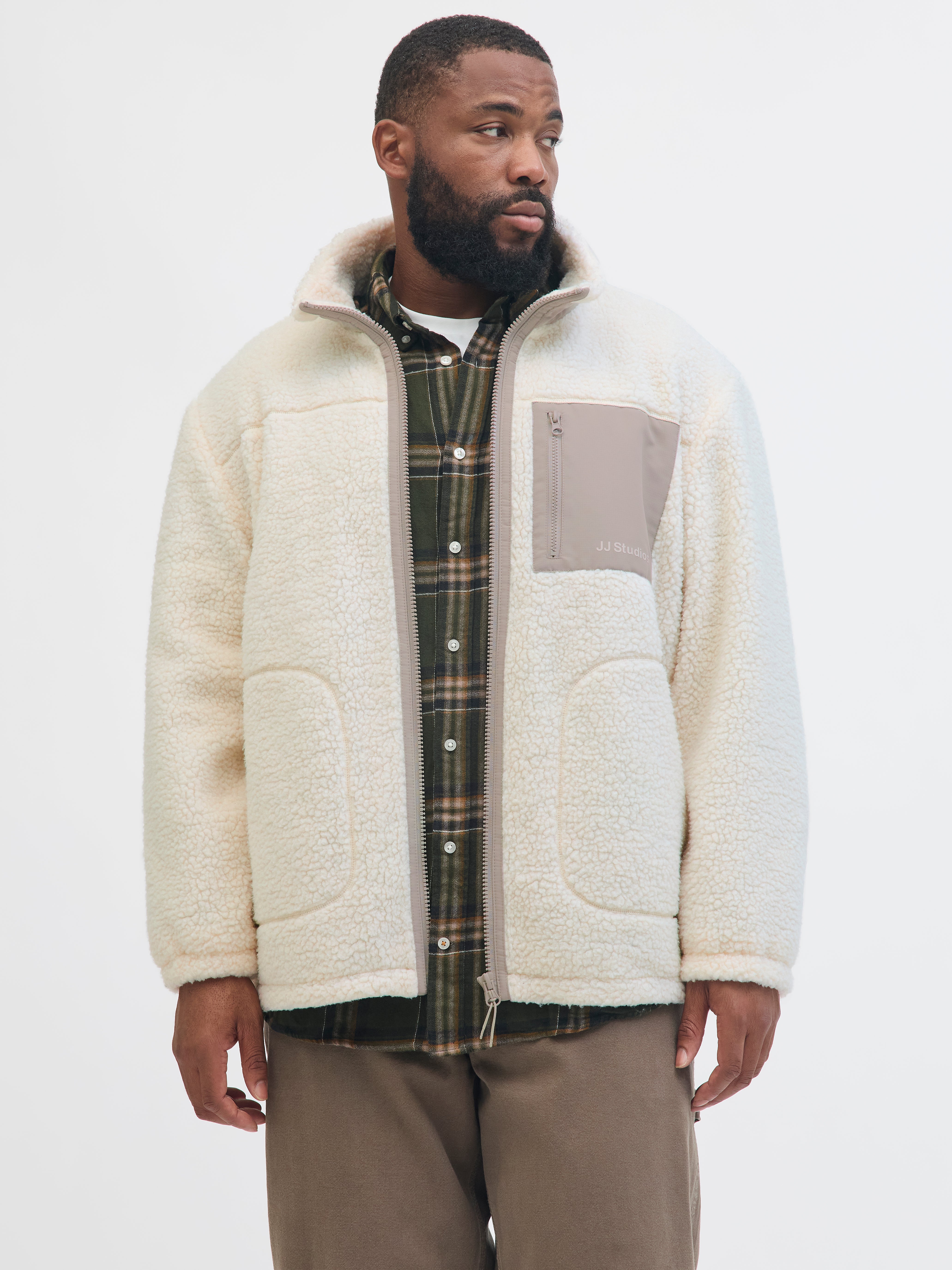 Thumbnail - Plus Size Teddyfell Jacke