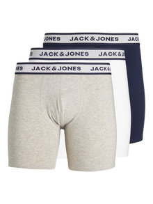 Jack & Jones Plus Size 3er-pack Eng anliegende Boxershorts -Light Grey Melange - 12284688