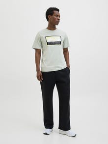 Jack & Jones 3-pack Logo Ronde hals T-shirts -Gray Flannel - 12284754