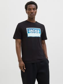 Jack & Jones 3-pack Logo Ronde hals T-shirts -Gray Flannel - 12284754