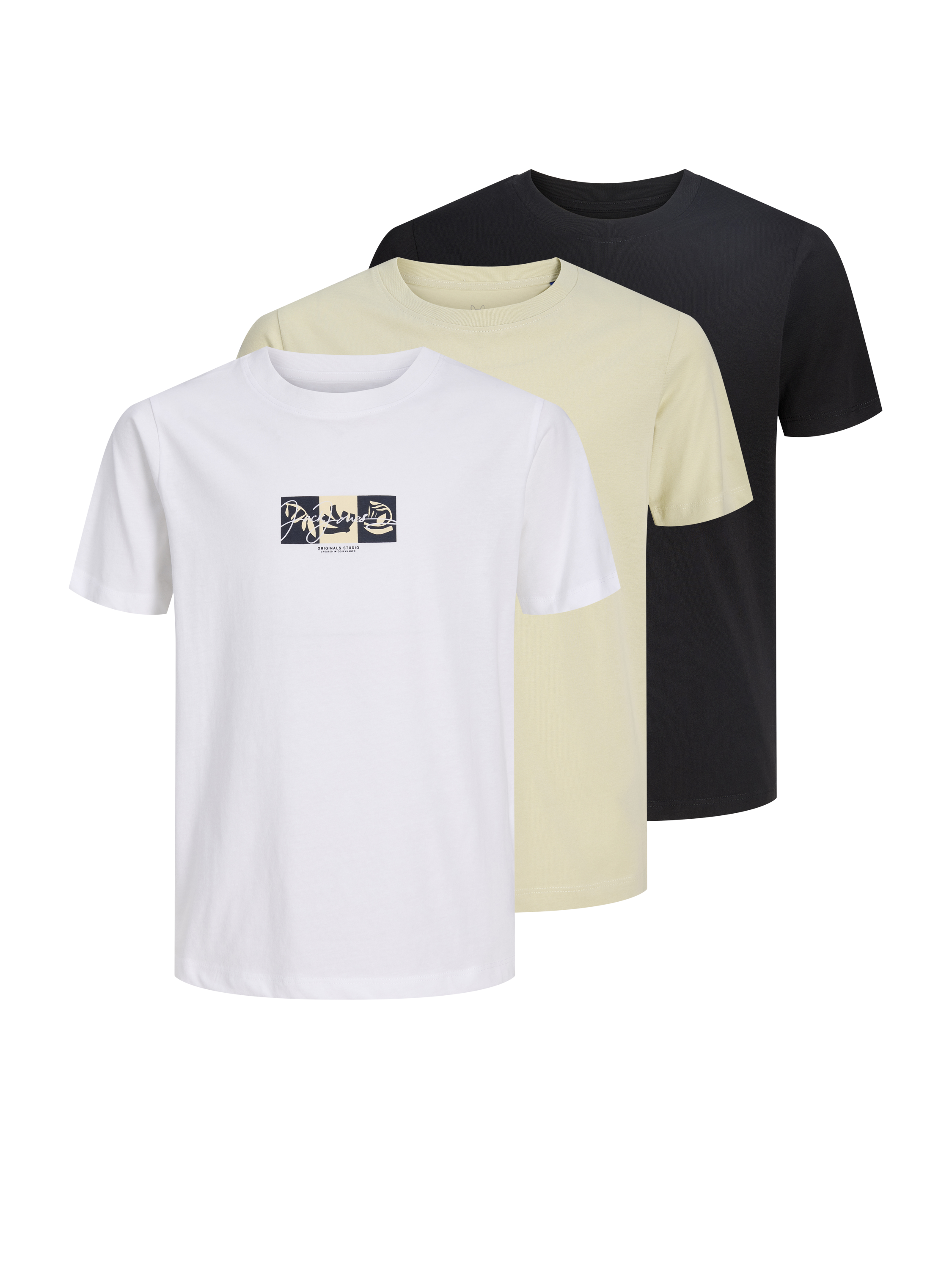 Thumbnail - 3er-pack Gedruckt T-shirt Junior