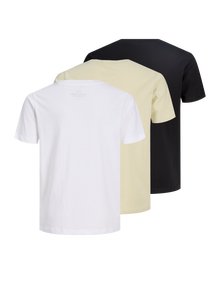 Jack & Jones Paquete de 3 Estampar T-shirt Junior -Black - 12284756