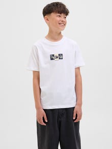 Jack & Jones 3 kos Natisnjeno Kratka majica Mladinci -Black - 12284756