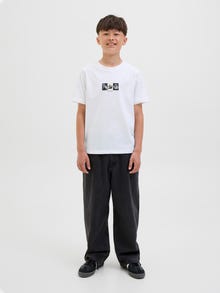 Jack & Jones 3 kos Natisnjeno Kratka majica Mladinci -Black - 12284756
