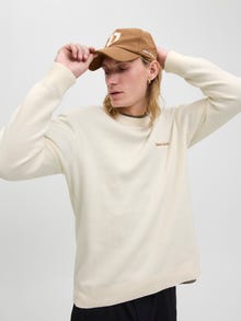 Jack & Jones Sweter wkładany przez głowę -Sea Salt - 12284844