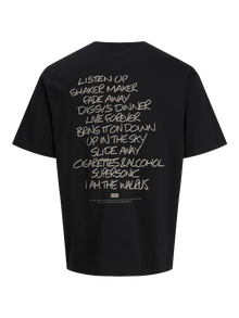Jack & Jones Gedruckt T-shirt -Black - 12284851
