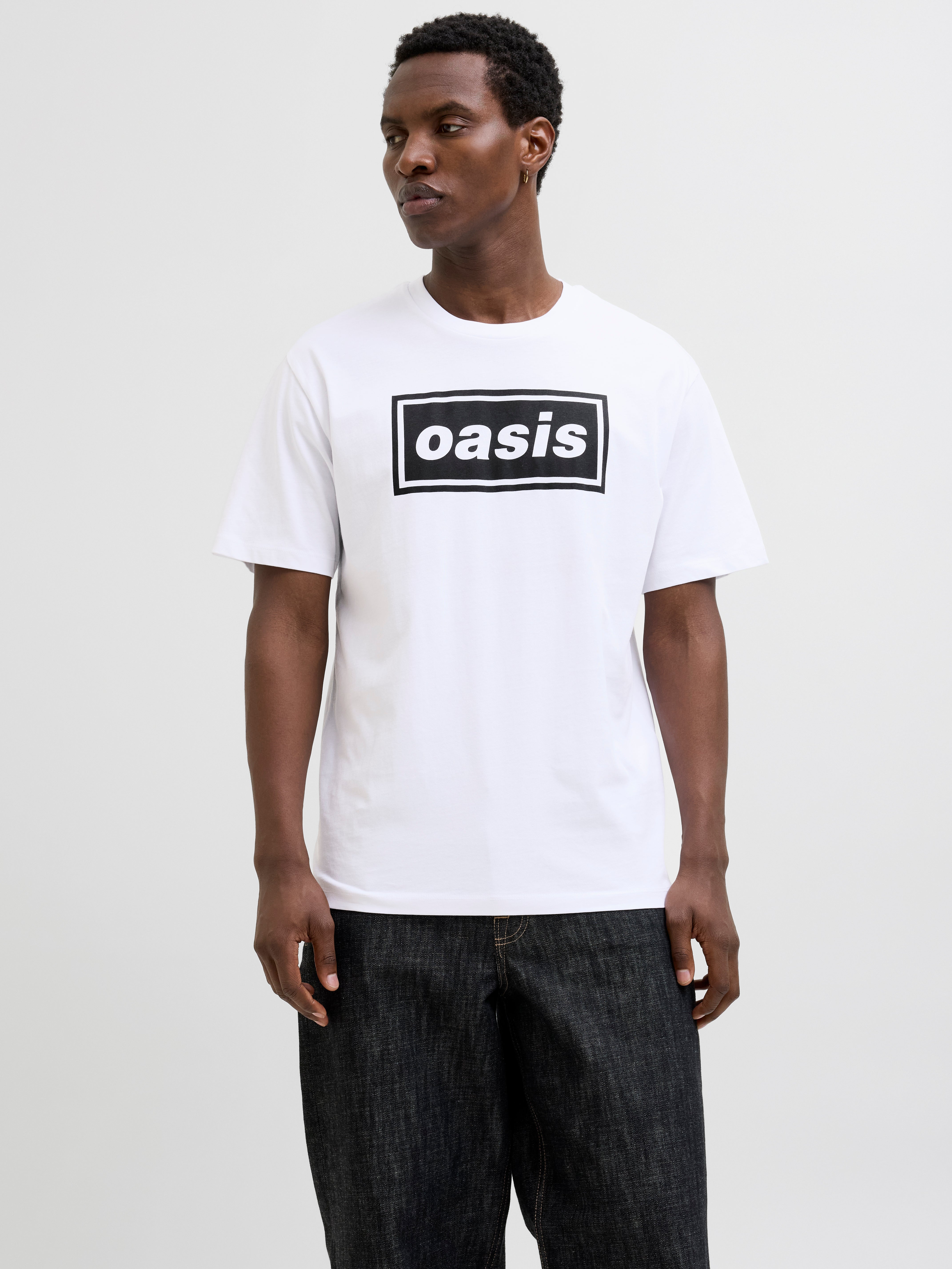 Gedruckt Rundhalsausschnitt Oasis T-shirt